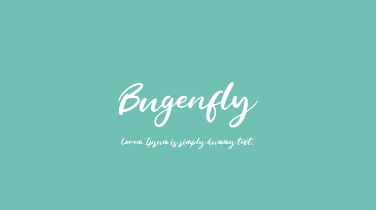 Bugenfly Font
