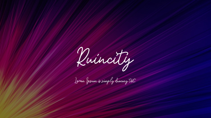 Ruincity Font