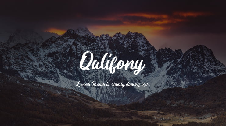 Qalifony Font