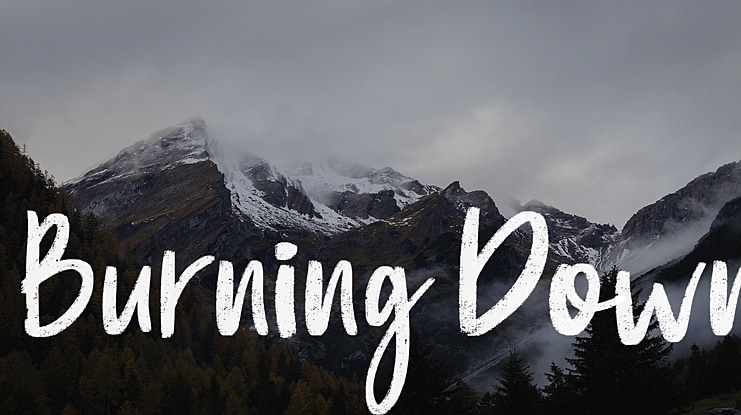 Burning Down Font