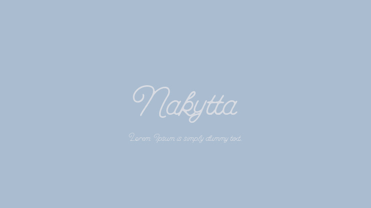 Nakytta Font