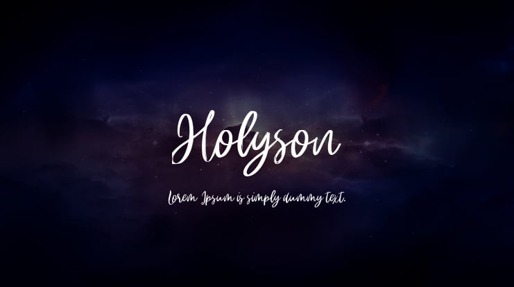 Holyson Font