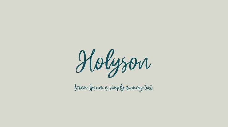 Holyson Font