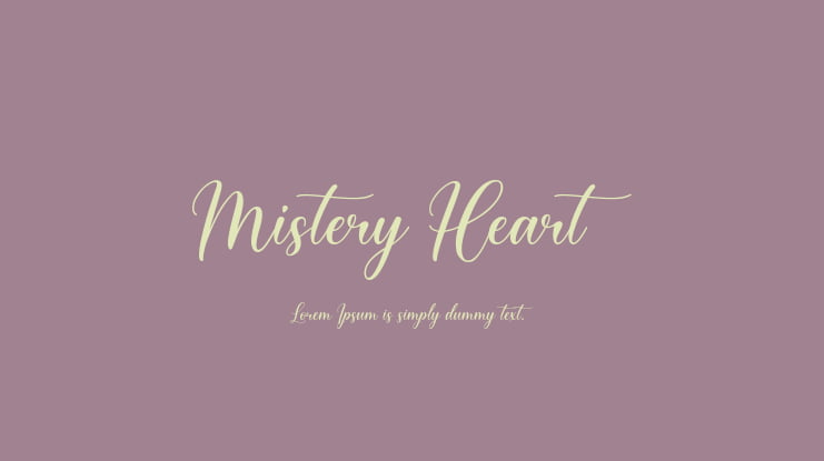 Mistery Heart Font