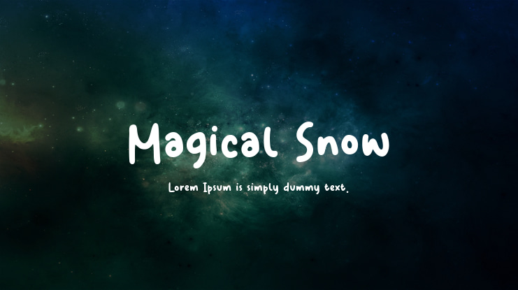 Magical Snow Font
