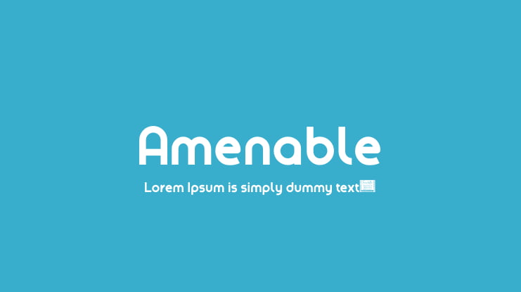 Amenable Font