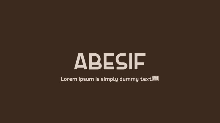 ABESIF Font