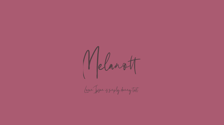 Melanott Font