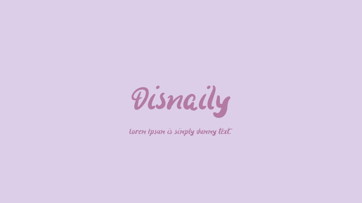 Disnaily Font