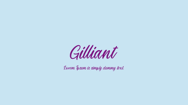 Gilliant Font