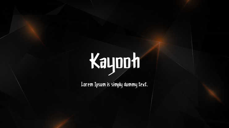 Kayooh Font