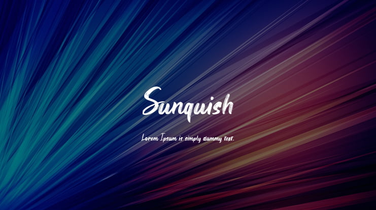 Sunquish Font