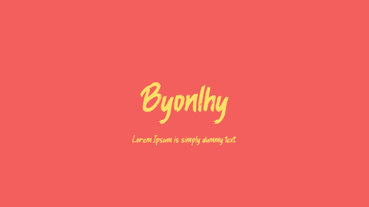 Byonlhy Font