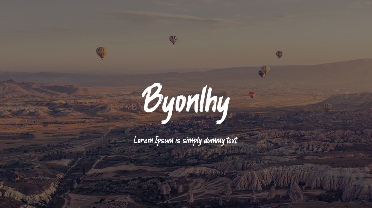 Byonlhy Font