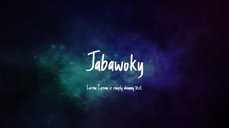 Jabawoky Font