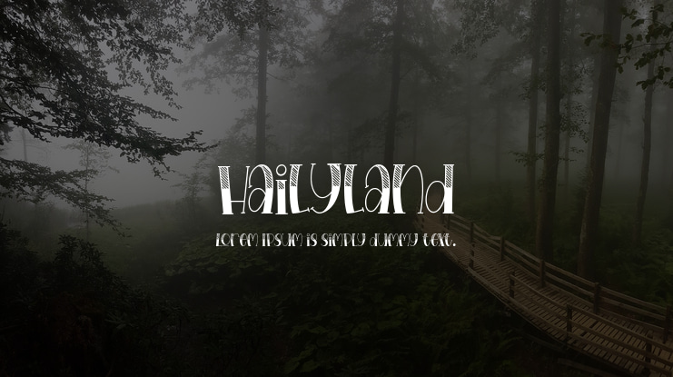 Hailyland Font