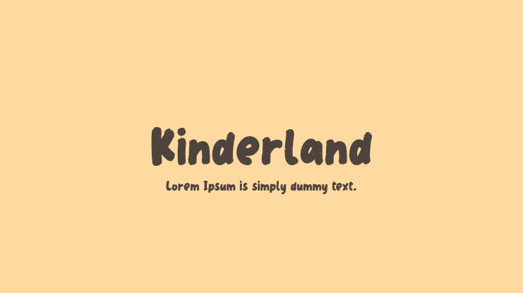 Kinderland Font