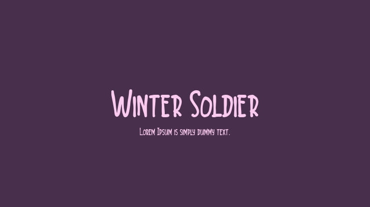 Winter Soldier Font