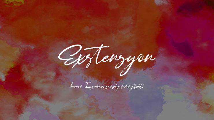 Exstensyon Font
