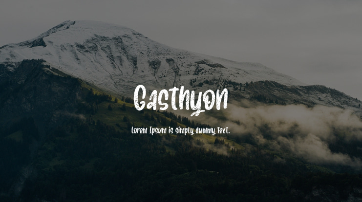 Gasthyon Font
