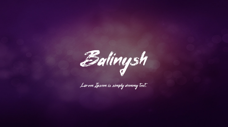 Balinysh Font
