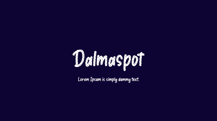 Dalmaspot Font