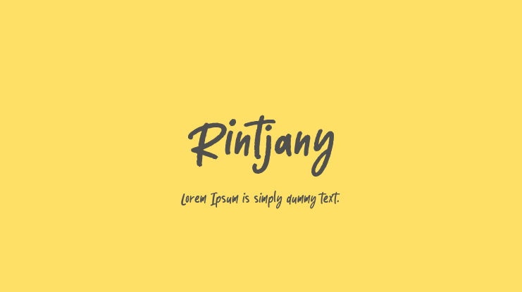 Rintjany Font