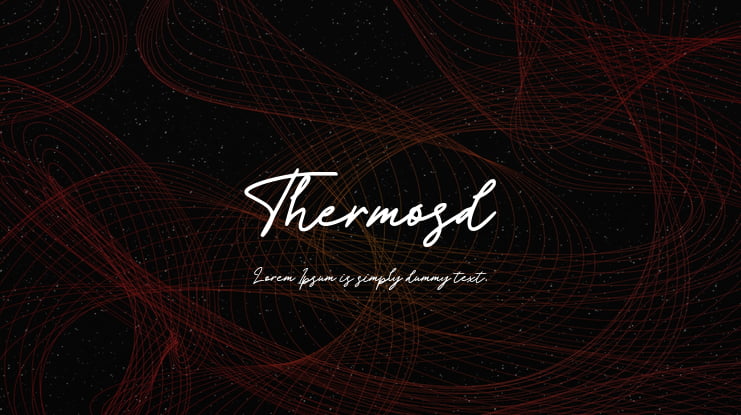 Thermosd Font