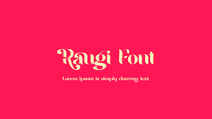Raugi Font