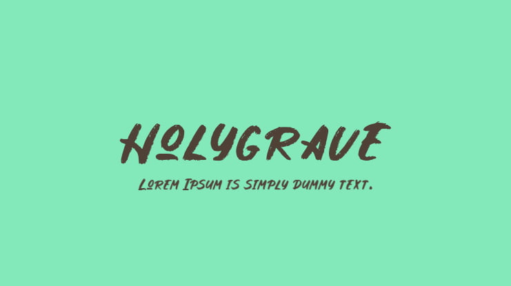 Holygrave Font