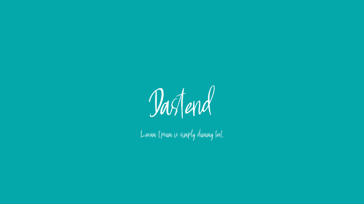 Dastend Font