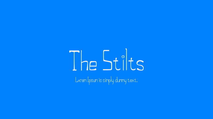 The Stilts Font