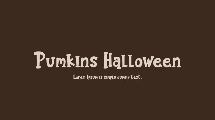 Pumkins Halloween Font