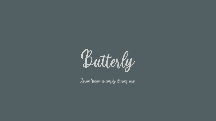 Butterly Font