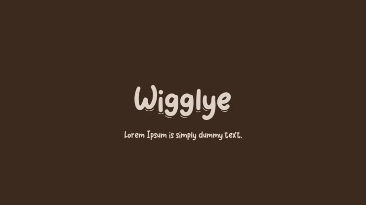 Wigglye Font