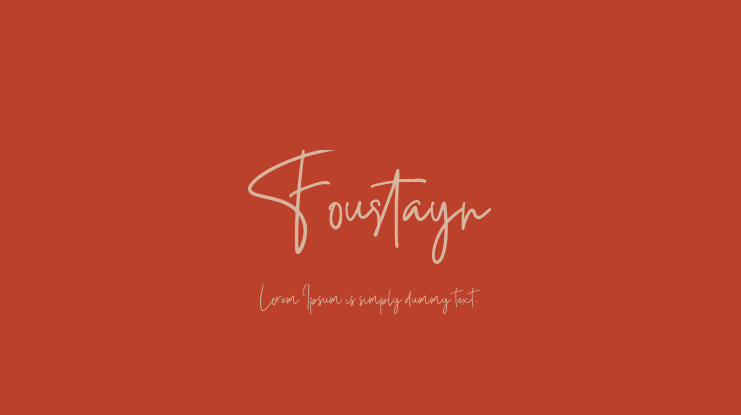 Foustayn Font