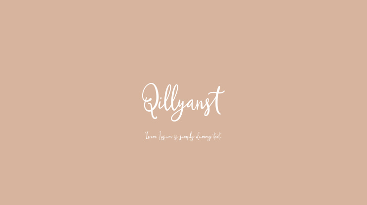 Qillyanst Font