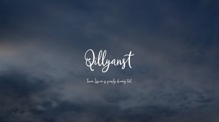 Qillyanst Font