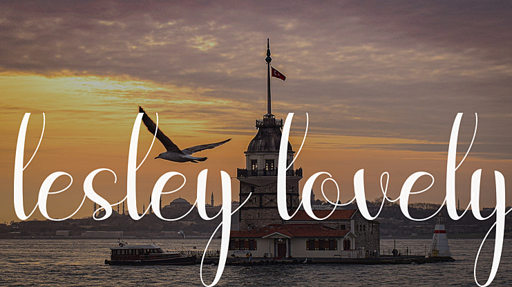 lesley lovely Font