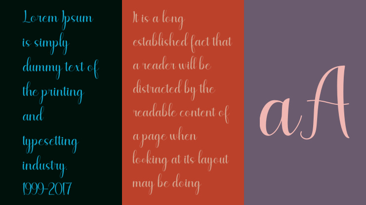 lesley lovely Font