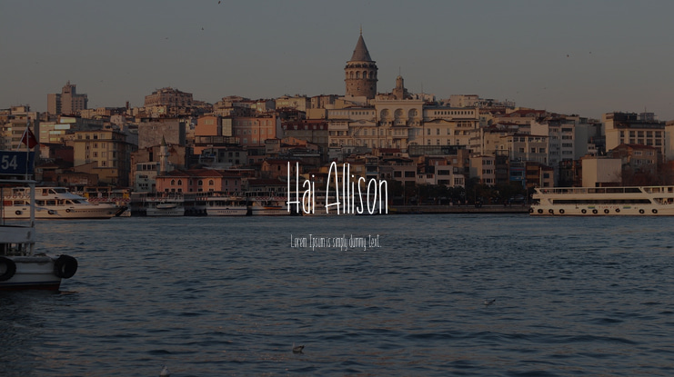 Hai Allison Font