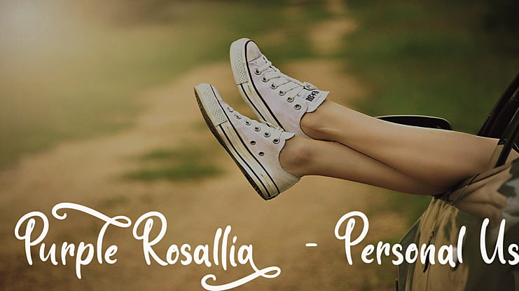 Purple Rosallia - Personal Use Font
