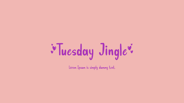 Tuesday Jingle Font