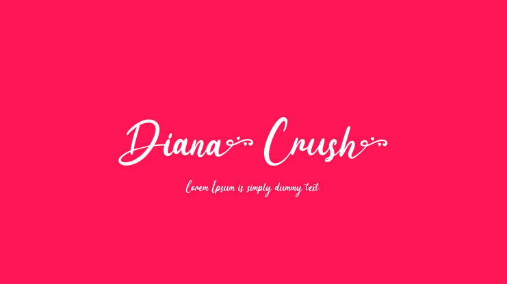 Diana Crush Font