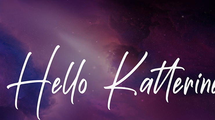 Hello Katterine Font