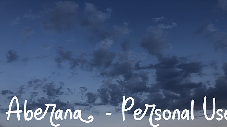 Aberana - Personal Use Font