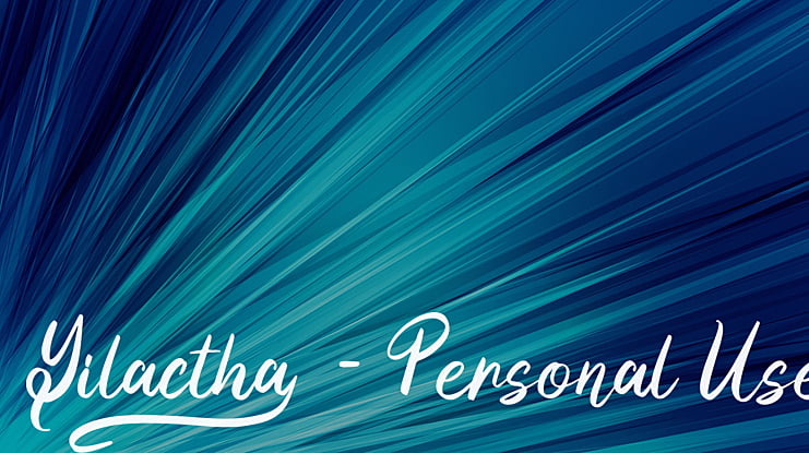 Yilactha - Personal Use Font Family