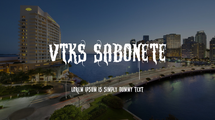 VTKS Sabonete Font
