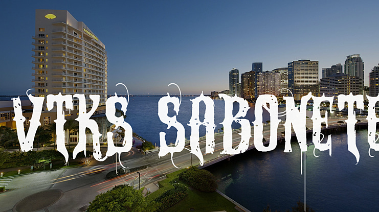 VTKS Sabonete Font