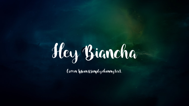 Hey Biancha Font